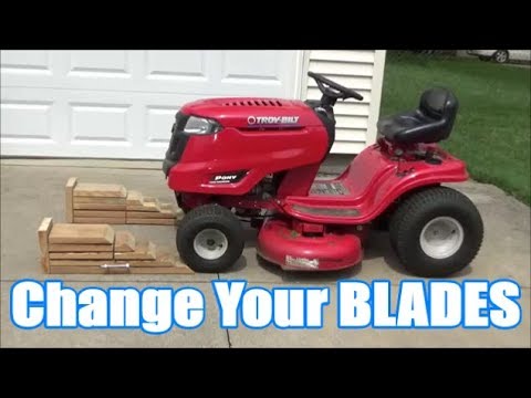 How To Change Riding Lawn Mower Blades